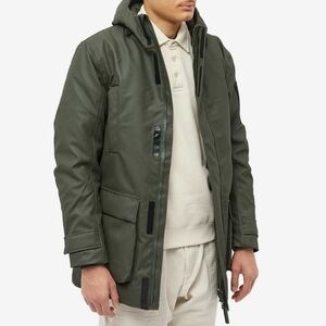 RAINS GLACIAL PARKA GREEN
